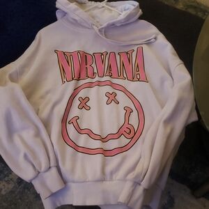 Nirvana Pink Graphic Hoodie